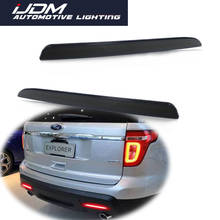 iJDM For 2016-2017 Ford Explorer 3D Optic Red Full LED Rear Bumper Reflector Lights, Function as Tail, Brake & Rear Fog Lamps 2024 - buy cheap