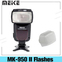 Pistola de flash para câmeras, arma de flash meike flash mark ii i-ttl slr ii para canon nikon d7100 d3200 d80 d810 d80 2024 - compre barato