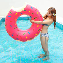 Adult Inflatable Donut Swimming Ring Giant Pool Float Toy Circle Beach Sea Party Mattress Water Toys Safe And Comfortable 2024 - buy cheap