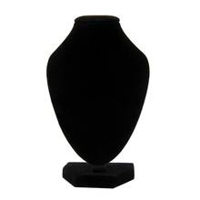 1x Small Black Jewelry Necklace Choker Display Stand Bust Neck Velvet Showcase Suitable for Bracelet Jewelry Display 15*10cm 2024 - buy cheap