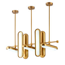 Postmodern Golden Art Deco Golden Iron Glass Chandelier Lighting Lustre Suspension Luminaire Lampen For Dinning Room 2024 - buy cheap