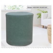Slipcover Stretch Ottoman Furniture Protector Round Couch Sofa Cover Gray 2024 - buy cheap