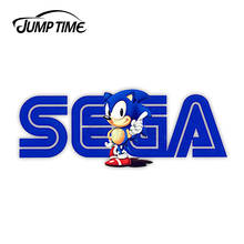 JumpTime-pegatinas para SEGA Sonic Vintage, pegatina a prueba de arañazos, personalidad creativa, Protector de puerta de coche, decoración, 13x5,2 cm 2024 - compra barato