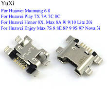 YuXi-conector de carga micro usb para Huawei, accesorio para Huawei Y6 Prime 2018 /Y6 Honor 7A Y7 Prime /Y7 2018, 30 unidades 2024 - compra barato