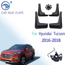 Molded Mud Flaps For Hyundai Tucson 2016 - 2018 Mudflap Splash Guards Mudguard Fender Front Rear 2017 2024 - buy cheap