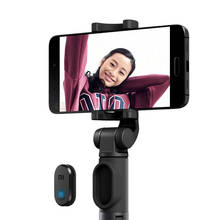 Xiaomi-Tripé dobrável para selfie, monopé, bastão para selfie, vara para fotografar a si mesmo, botão disparador, Bluetooth, com wireless, original para iOS/Android/Xiaomi 2024 - compre barato