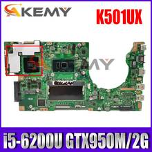 K501UX 4GB RAM i5-6200U CPU GTX950M/2G VRAM  Mainboard REV 2.0 For ASUS K501UX K501UW K501U K501UB laptop motherboard 100%Tested 2024 - buy cheap