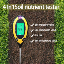Professional 4 in 1LCD Soil PH Meter Tester  PH Moisture meter Temperature Sunlight Intensity measurement Analysis Soil Acidity 2024 - buy cheap