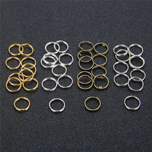 100pcs 4 6 8 10mm Double Loop Open Jump Rings Gold Color Metal Iron Split Rings End Connectors for Diy Necklace Jewelry Making 2024 - buy cheap
