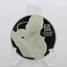 2020 austrália mouse prata chapeado moeda ano fo rat moedas comemorativas para presentes de coleção 2024 - compre barato
