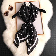 Bufanda cuadrada de seda estampada para mujer, chal de marca de lujo, a la moda, para playa, 90x90cm, 2020 2024 - compra barato