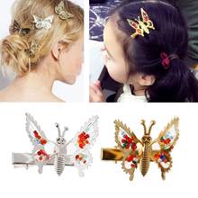1Pc Girls Lovely Hollow Out Bow Butterfly Hairpins Headpiece Barrettes Hair Accessories Hair Clip For Children 2024 - buy cheap