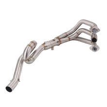 Mt09 Fz09 Motorcycle Exhaust Muffler Middle Slip Contact Tube For Yamaha Fz-09 Mt-09 Mt 09 Exhaust 2024 - buy cheap