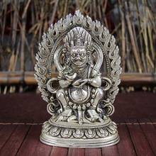 Collection of fine arts and crafts white copper Buddha statue Bodhisattva of Tibet zonggeba free of freight 2024 - buy cheap