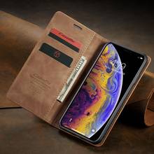 Retro Magnetic Wallet Leather Case For iPhone 12 11 Pro Max Luxury Flip Protective Cover For iPhone X XR XS Max 7 8 6 6s Plus SE 2024 - buy cheap