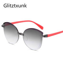 Glitztxunk New Children Sunglasses Boys Girls UV400 2020 Glasses Brand Kids Sun Glasses For Girls Fashion Frameless Eyewear 2024 - buy cheap