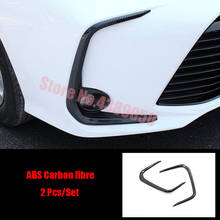 Accesorios de plástico ABS para Toyota Corolla Sedan 2019 2020, luz antiniebla delantera para coche, ceja decorativa, cubierta embellecedora, estilismo para coche, 2 uds. 2024 - compra barato