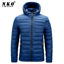 CHAIFENKO Winter Brand New Casual Warm Jacket Parkas Coat Men Spring Autumn Fashion Outwear Windproof Hooded Parka Jacket Men 2024 - buy cheap