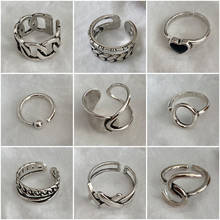Кольцо женское из серебра 925 пробы, регулируемое 2024 - купить недорого