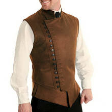 Colete de couro masculino, roupa para cosplay, cavaleiro clássico, armadura marrom, tamanho médio 2024 - compre barato