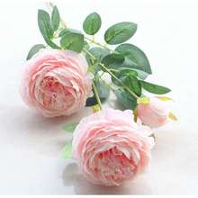 3 Heads Bouquet Artificial Peonies Flowers Silk Peonies Bouquet Flower Wedding Home Decoration Fake Peony Rose Flower 2024 - buy cheap