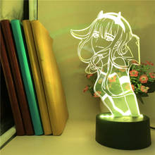 Anime 3d Lamp Figure Nightlight Kids Bedroom Decor Light Manga Gift Night Light Lamp beside Color Changing Darling In The Franxx 2024 - buy cheap