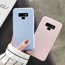 Fashion Candy Color Case for Samsung Galaxy Note 8 9 10 Pro Case S7Edge S8 S9 S10 Plus S10E M10 M20 M30 M30S Soft Silicone Cover 2024 - buy cheap