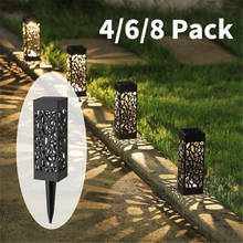 Solar Lawn Light Decoration Garden Hollow Lawn Lamp Outdoor Soalr Garden Lights Pathway Light Waterproof Garden Solar led Light 2024 - buy cheap