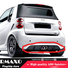 For Benz Smart fortwo Body kit spoiler 2013-2019 For Smart ABS Rear lip rear spoiler front Bumper Diffuser Bumpers Protector 2024 - buy cheap