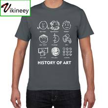 Camiseta divertida de la historia del arte para hombre, Camisa de algodón 100% con gráfico Vintage, ropa de calle, fresca, de verano, novedad 2024 - compra barato