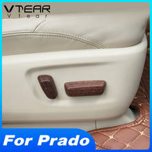 Vtear For Toyota LAND CRUISER Prado 150 Car seat adjust button cover decoration interior trim styling accessories parts 2020 2024 - buy cheap