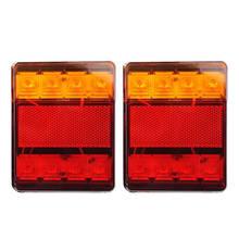 2x 12V Waterproof Durable Car Truck LED Rear Tail Light Warning Lights Rear Lamps for Trailer Caravans Campers Boats 2024 - buy cheap