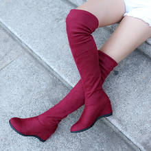 2022 Fashion Female Winter Aututmn Thigh High Boots Rubber Platform High Heels Women Over The Knee Shoes Plus Size 34-43 2024 - buy cheap