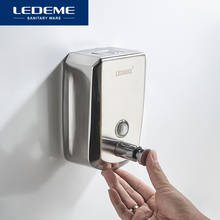 LEDEME Soap Dispenser Stainless steel Wall mount Shower Bath Shampoo Dispenser Liquid Soap Container Bathroom Accessories L404 2024 - buy cheap