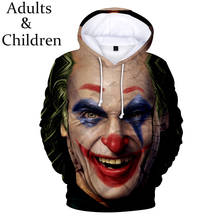 Nueva llegada 3D sudaderas con capucha del Joker sudaderas hombres mujeres Hoodie Harajuku niños streetwear 3D Joker Casual niños niñas divertido jerseys 2024 - compra barato