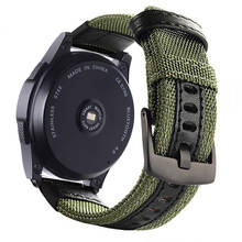 Ремешок для Samsung Gear sport S2 S3 Classic Frontier galaxy watch 42 46 мм, нейлоновый браслет для Huami Amazfit Bip, 22 20 мм 2024 - купить недорого