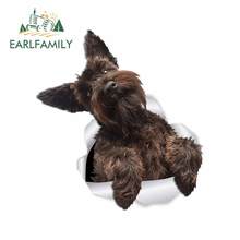 EARLFAMILY 13cm x 12.1cm For Schnauzer Dog Waterproof Car Stickers Auto Car Assessoires Decal Surfboard Graffiti Decoration 2024 - buy cheap