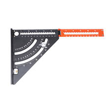 2-in-1 Folding Triangle Squares Ruler Positioning Angle Woodworking Measurement Tool Aluminum Alloy Extendable Layout Protractor 2024 - buy cheap