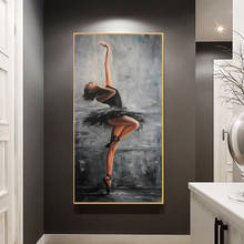 Elegant Figure Art Oil Ballet Dancer Canvas Print Painting Modern Wall Art Poster for Living Room and Prints Wall Pictures Decor 2024 - buy cheap