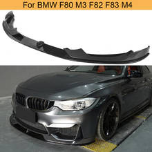 Parachoques delantero de fibra de carbono para coche, divisores delanteros para BMW F80, M3, F82, F83, M4, Sedan Coupe Convertible, 2014-2019 2024 - compra barato