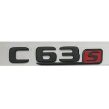 Black Flat FOR C63s Letters Trunk Emblems Badges Emblem for Mercedes C63  S 2024 - buy cheap