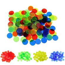100Pcs 19mm Bingo Chips Transparent Color Counting Math Game Counters Markers 2024 - buy cheap