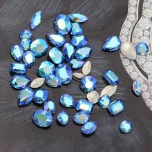 Sapphire AB Nail Art Decorations pointback nail art Stones jewelry accessories DIY Rhinestones for Craft diy Dress Gymnastic 2024 - buy cheap