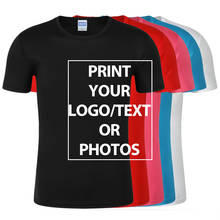 Дизайн вашей футболки печать логотипа бренда фотографии на заказ Мужская и женская футболка размера плюс Повседневная футболка индивидуальная одежда 2024 - купить недорого
