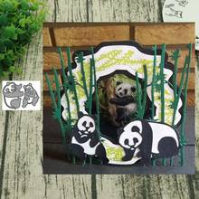 Metal Cutting dies panda Die Cut Scrapbooking Paper Craft Handmade Card Punch Art Cutter Decorative Stencil 2024 - buy cheap