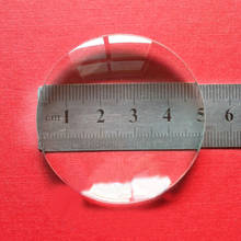 Lente de lente de cristal convexo doble, 50mm de diámetro, longitud Focal, 90mm, 4 unidades 2024 - compra barato