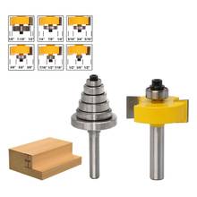 Rabbet Router Bit with 6 Bearings Set 1/2" 8MM Shank Woodworking Cutter Tenon Cutter for Wood Engraving Tools 2024 - buy cheap