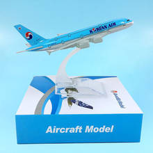 1:400 Airbus A380-800 Model Korean Air Airplanes Alloy Aircraft Plane Airliner Display Toy Kids Collection Adult Gift Souvenir 2024 - buy cheap