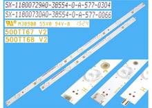 New Kit 12 PCS LED backlight strip for 50PUH6400 50PUF6061 500TT67 V2 500TT68 V2 CL-2K15-D2P5-500-D612-V1 R L 2024 - buy cheap