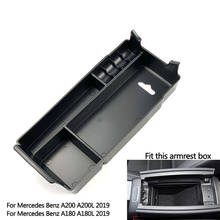 Внутренний центральный ящик для хранения перчаток подлокотник контейнер Органайзер лоток держатель для Mercedes Benz A Class W177 A180 A200 2024 - купить недорого